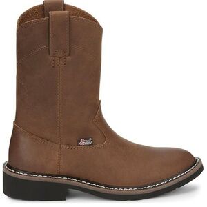 JUSTIN BOYS' ROPER WESTERN BOOTS - ROUND TOE SZ 10